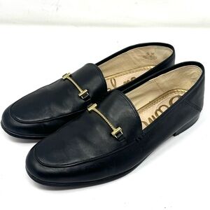 Sam Edelman Lorraine Black Leather Horsebit Loafers Women’s Sz 7.5 Flats
